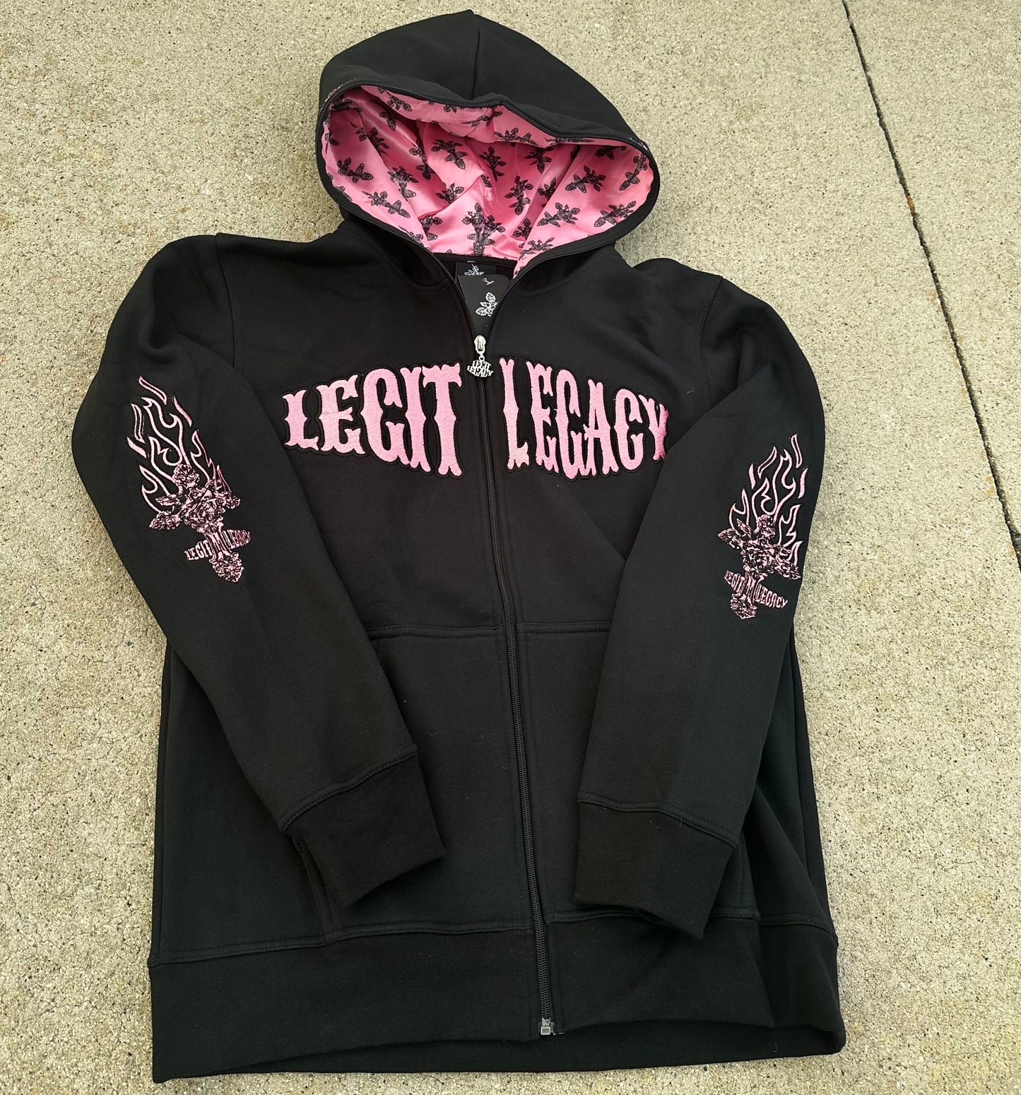 MIDNIGHT PINK Wealth Hoodies