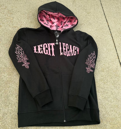 MIDNIGHT PINK Wealth Hoodies