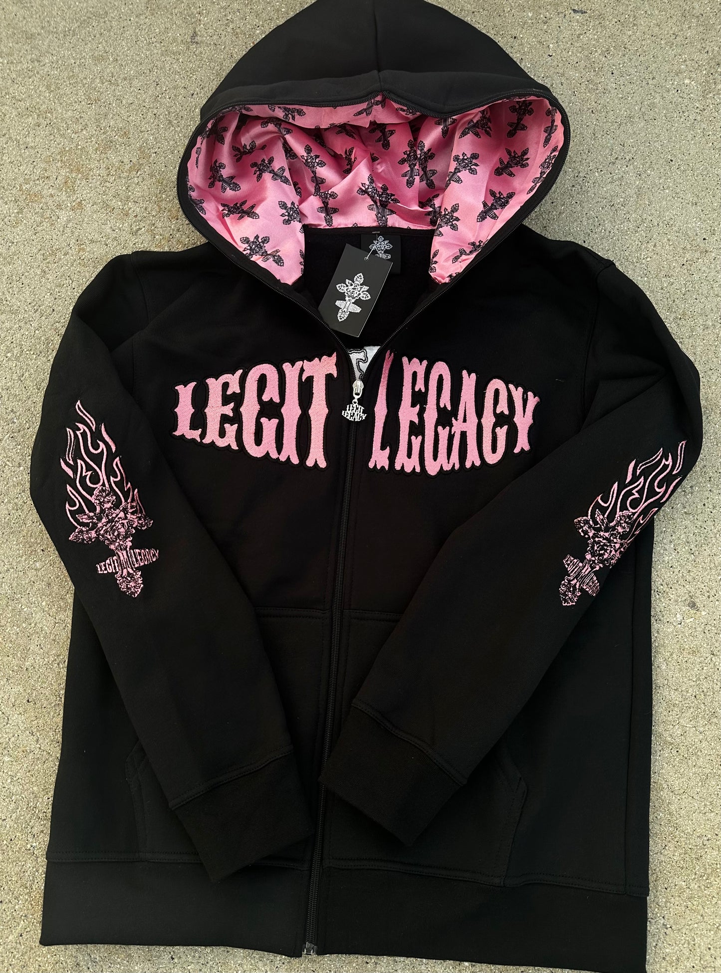 MIDNIGHT PINK Wealth Hoodies