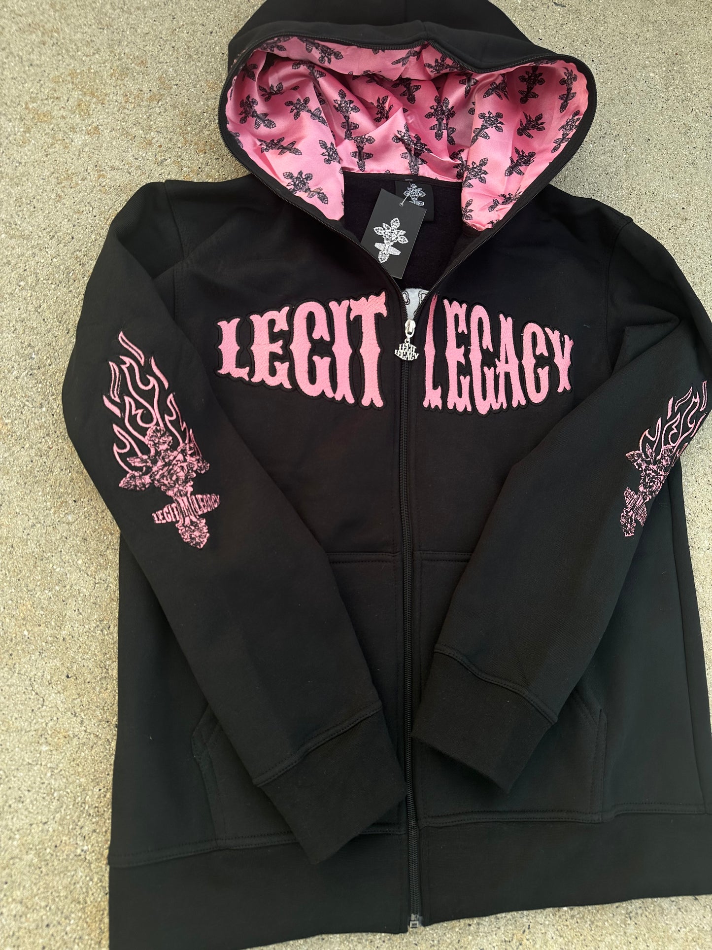 MIDNIGHT PINK Wealth Hoodies
