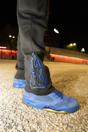 MIDNIGHT BLUE FLARED JOGGERS