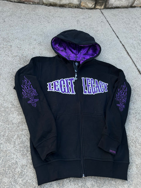 MIDNIGHT PURPLE WEALTH HOODIE