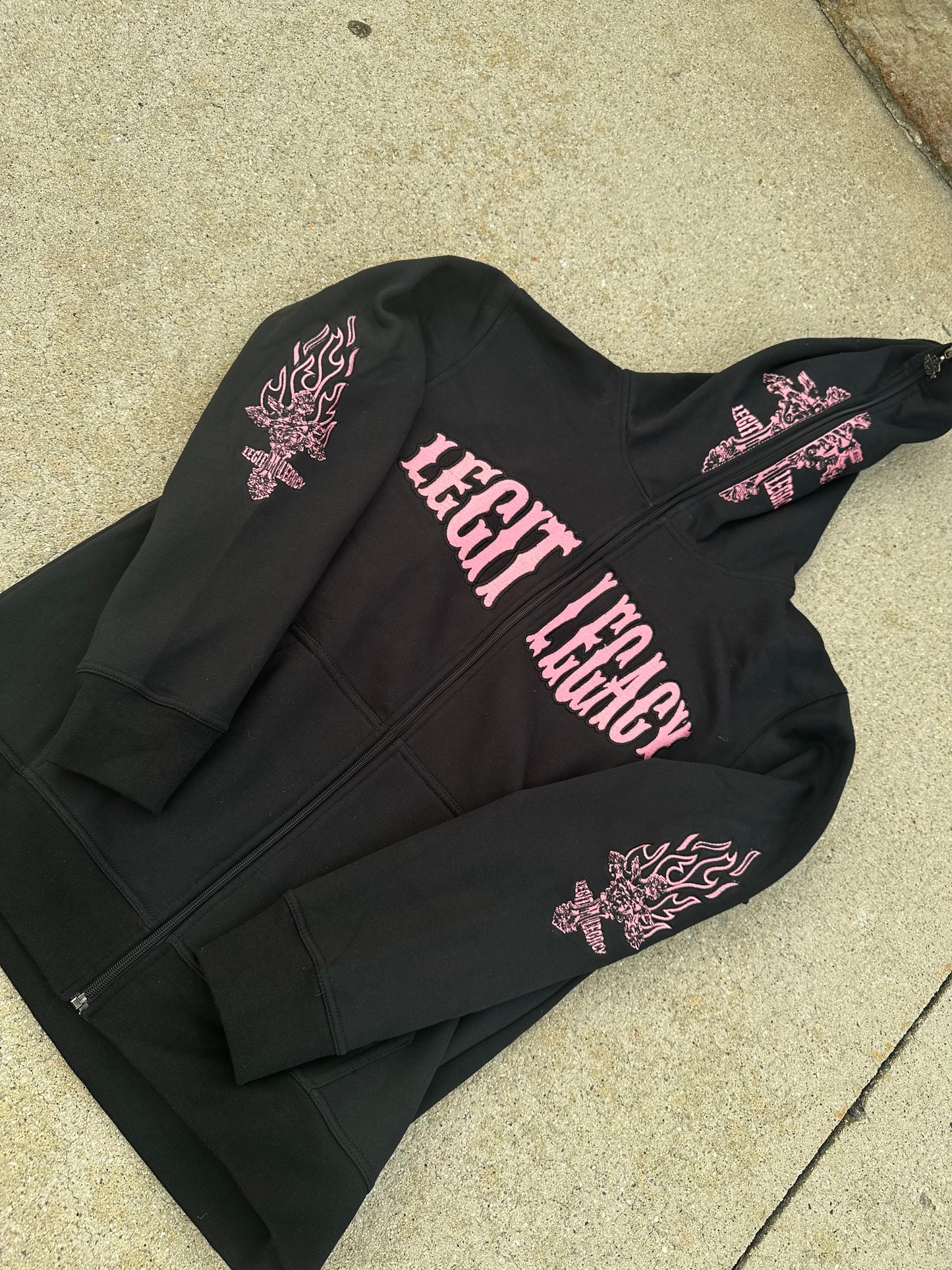 MIDNIGHT PINK Wealth Hoodies