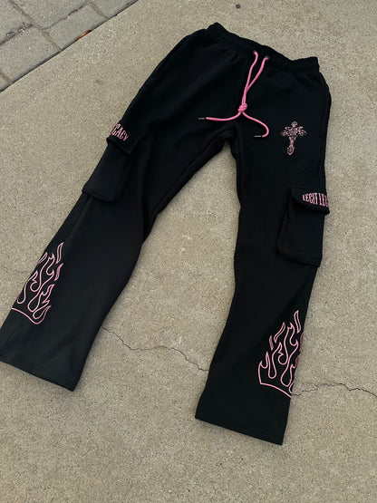 MIDNIGHT PINK Wealth joggers