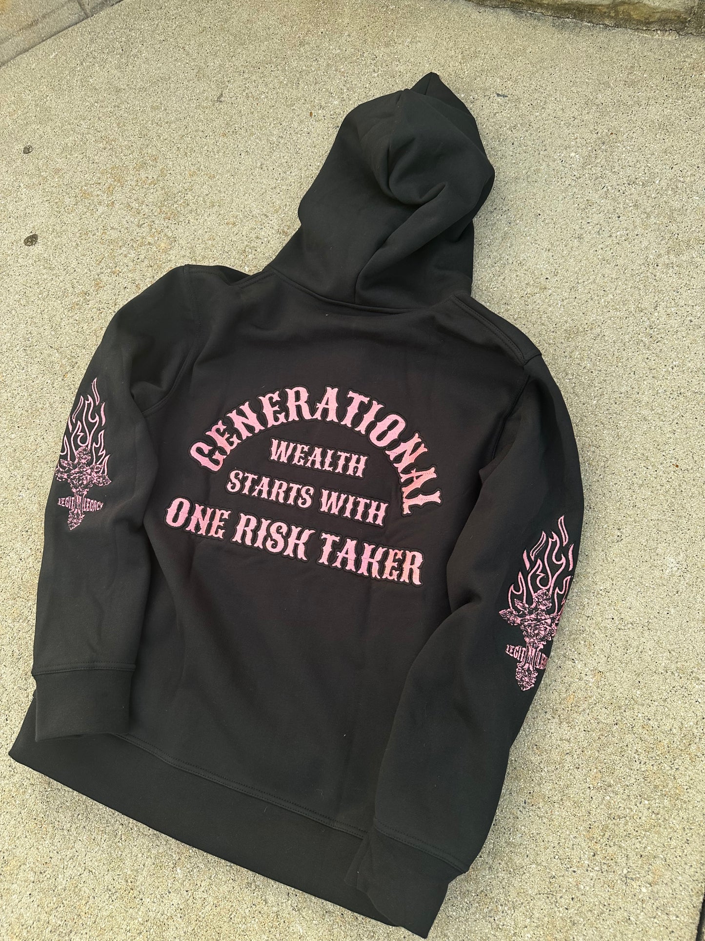 MIDNIGHT PINK Wealth Hoodies